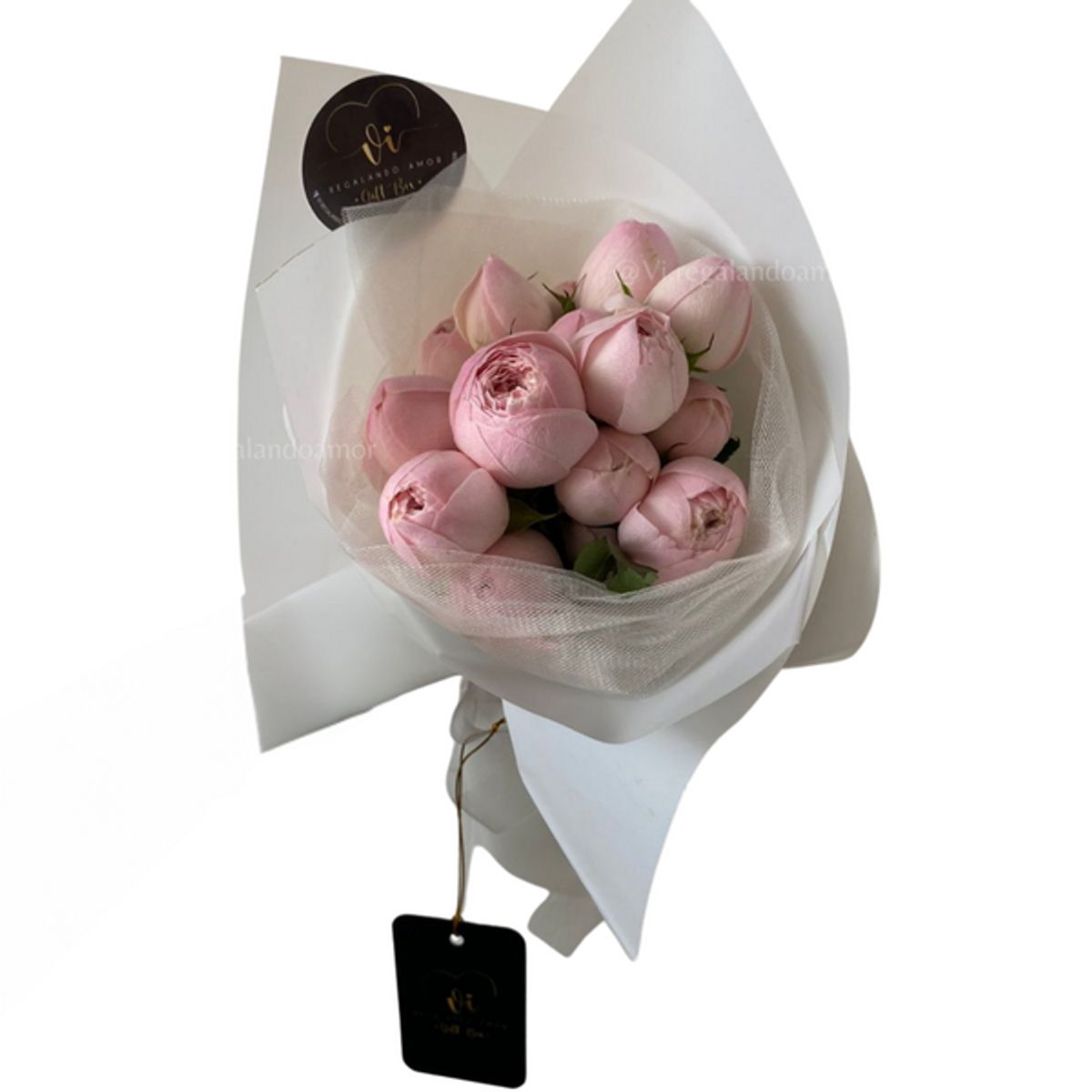 VI REGALANDO AMOR - Mini Ramo Blair - Rosas Inglesas - Ramo de Flores