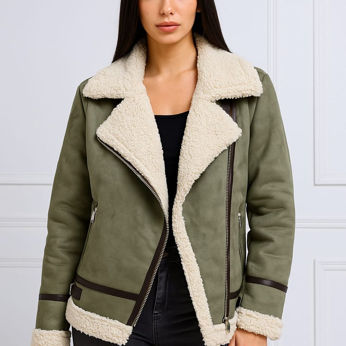 AMARELLY - CHAQUETA ESTILO GAMULAN PARA DAMA SOFI