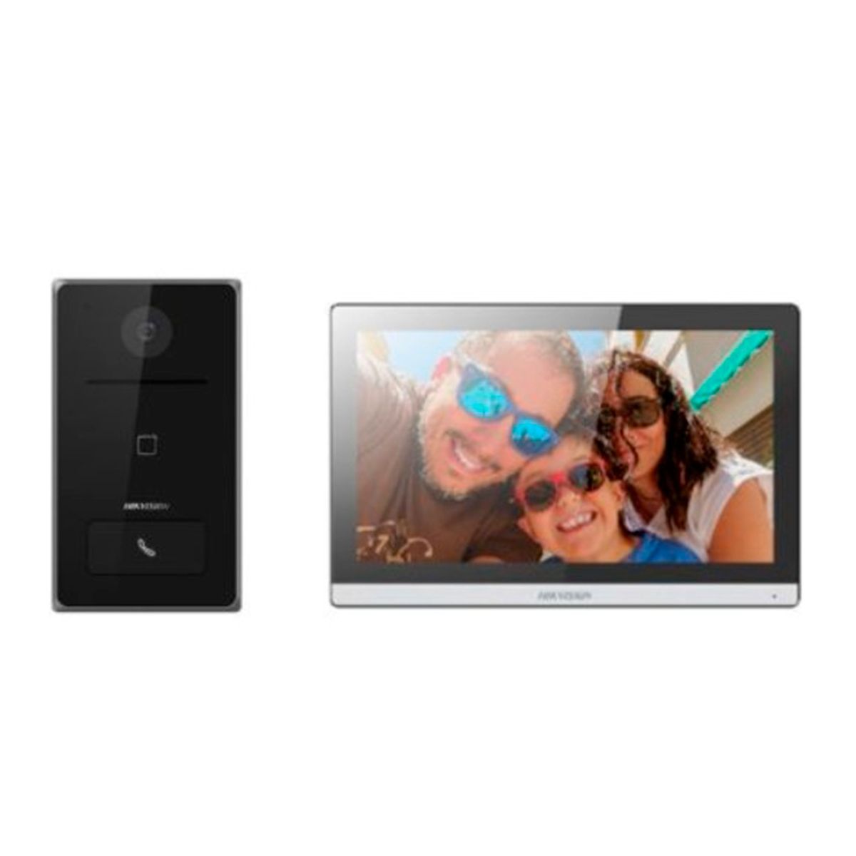 HIKVISION - KIT V-PORTERO HIKVISION MONITOR 7 2MP 60HZ 64KBPS PN HK-DS-KIS608-P