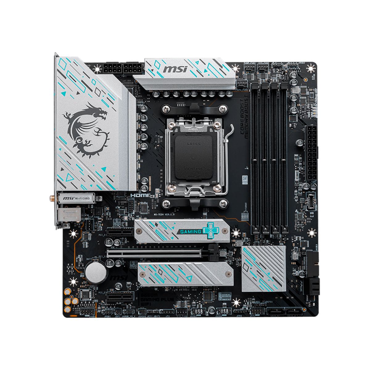 MSI - PLACA MADRE MSI B650M GAMING PLUS WIFI ATX SOCKET AM5 PN 824142350621