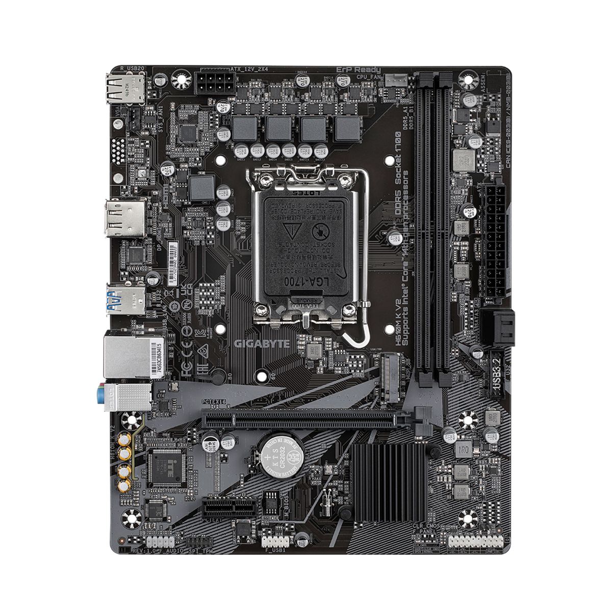 GIGABYTE - PLACA MADRE GIGABYTE H610M K V2 MICRO ATX LGA 1700 PN H610M K V2