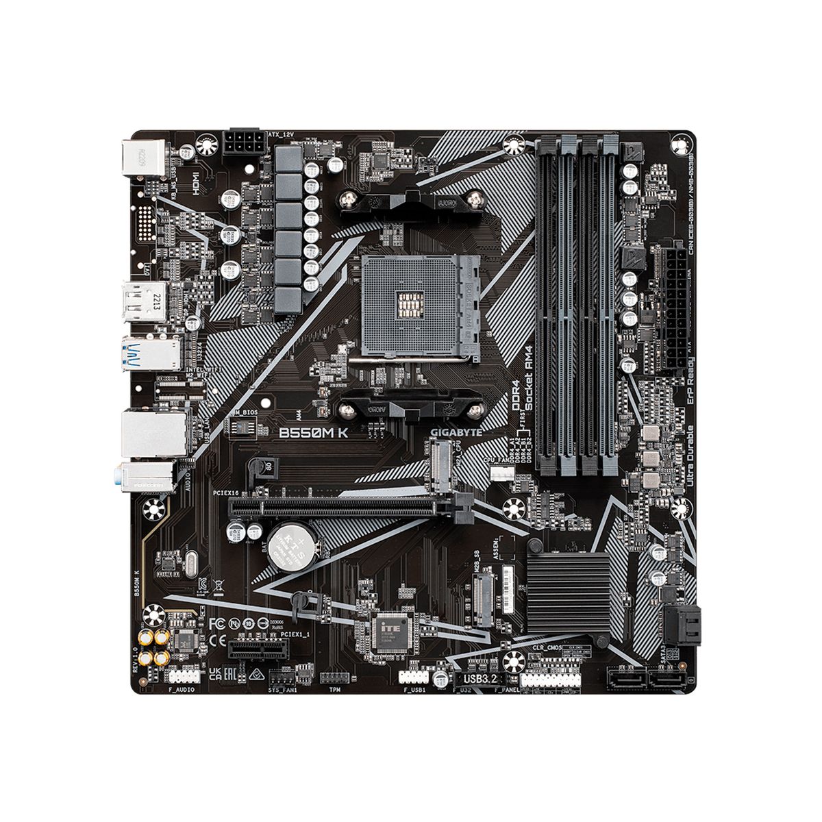 GIGABYTE - PLACA MADRE GIGABYTE B550M K MICRO ATX SOCKET AM4 PN B550M K