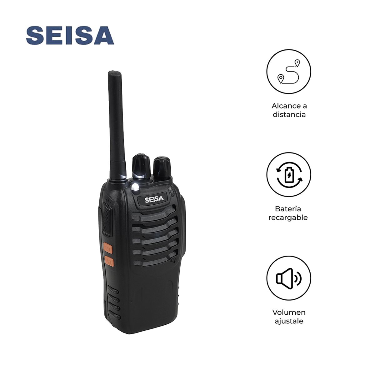 SEISA - Radio Walkie Talkie De Dos Vias Pack 2Und St-B888S Transmisor Y Receptor