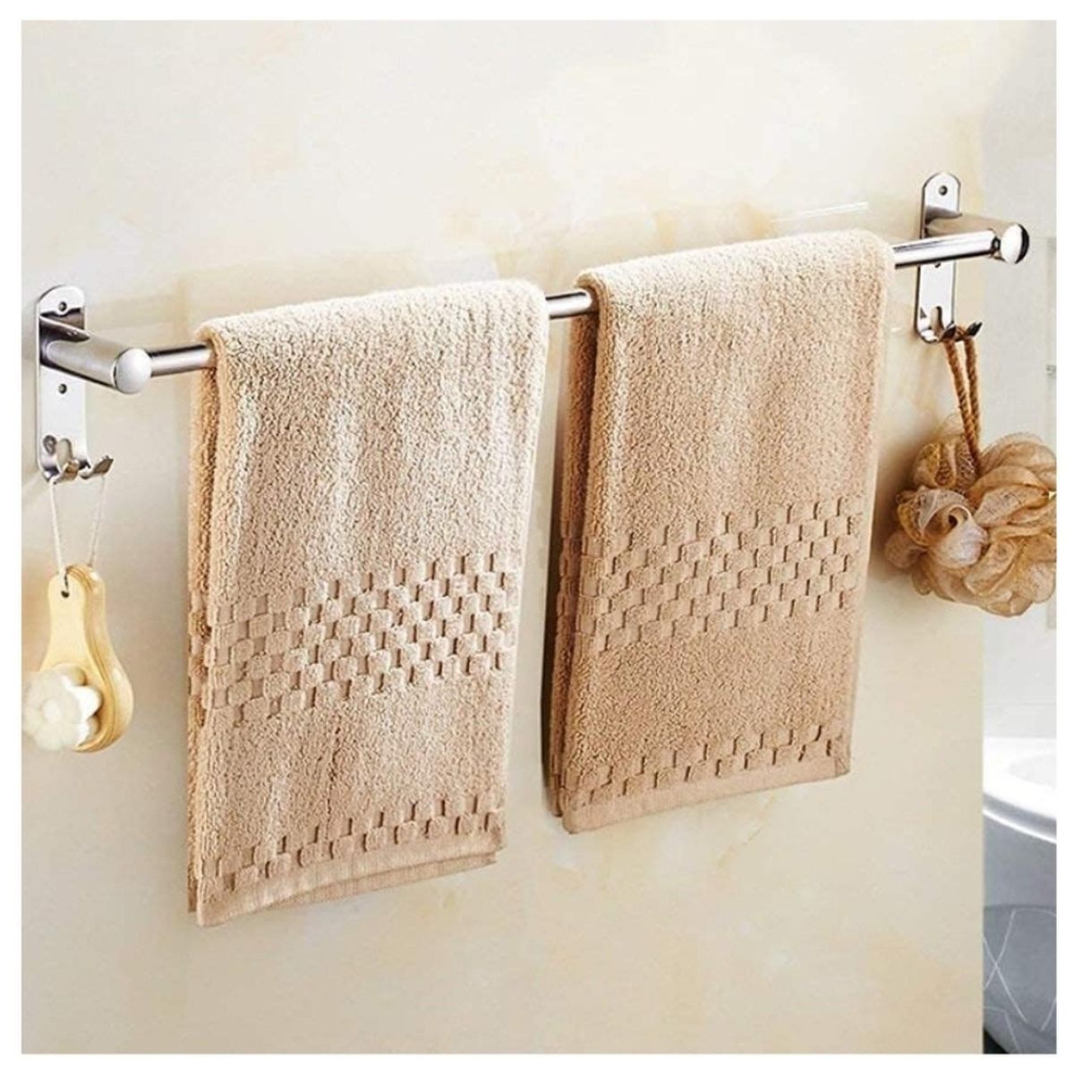 MINARI - Barra Toallero Organizador Colgador para Baño Ducha B51