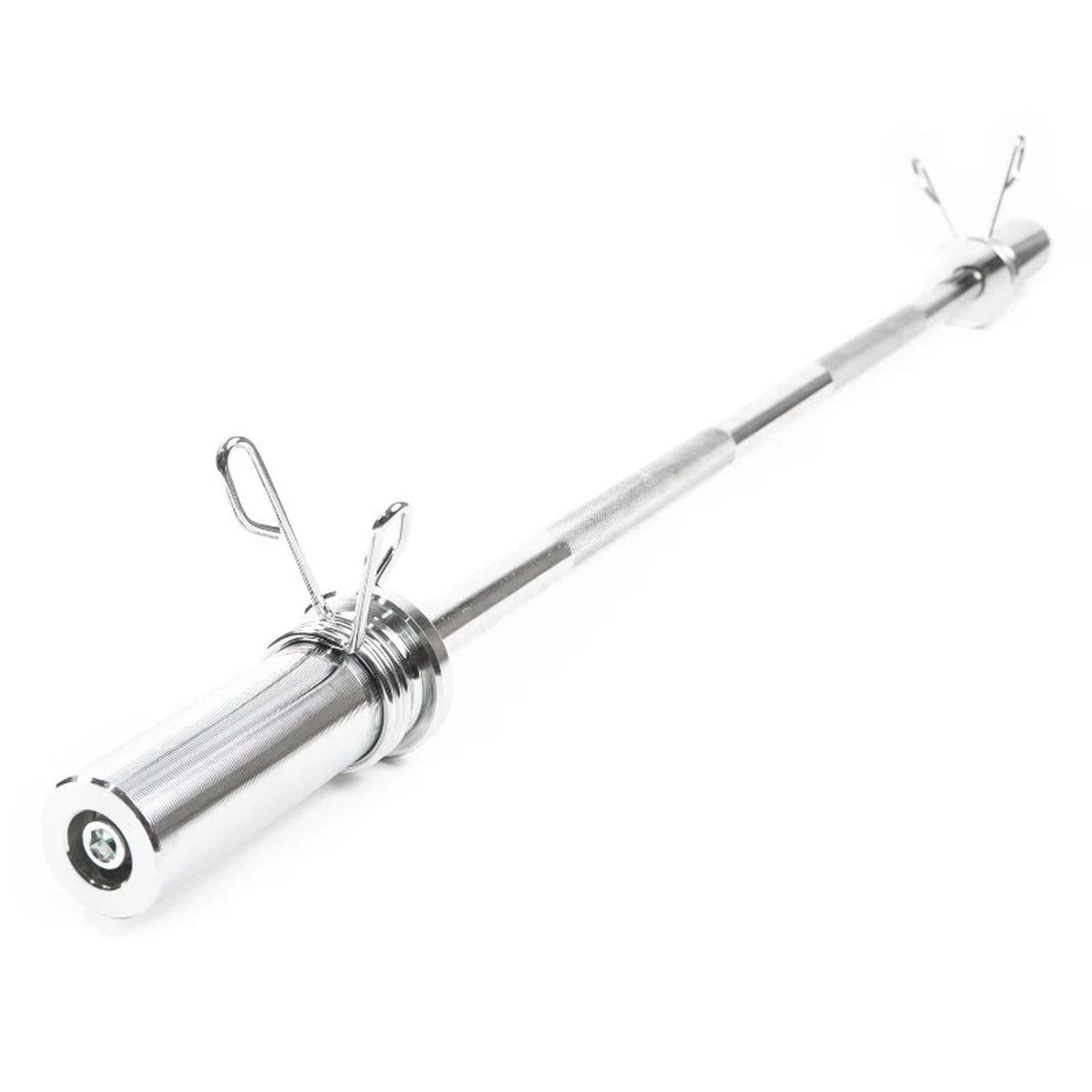 ALPHA GYM - Barra olímpica recta de 180 cm + seguros profesional