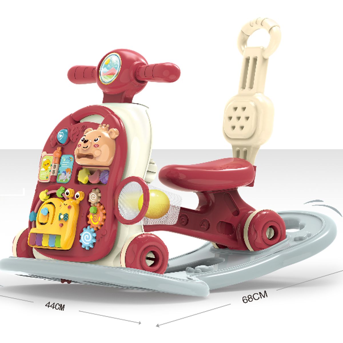 GENERICO - ANDADOR CAMINADOR  BEBÉ MUSICAL MULTIFUNCIONAL 6 EN 1