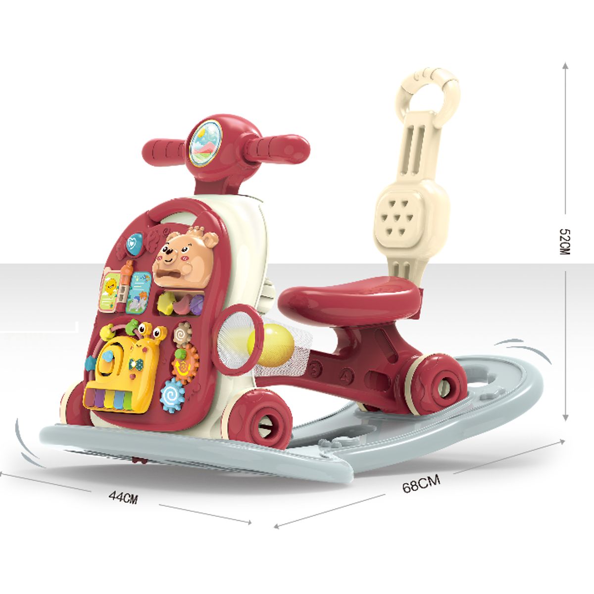 GENERICO - ANDADOR CAMINADOR  BEBÉ MUSICAL MULTIFUNCIONAL 6 EN 1