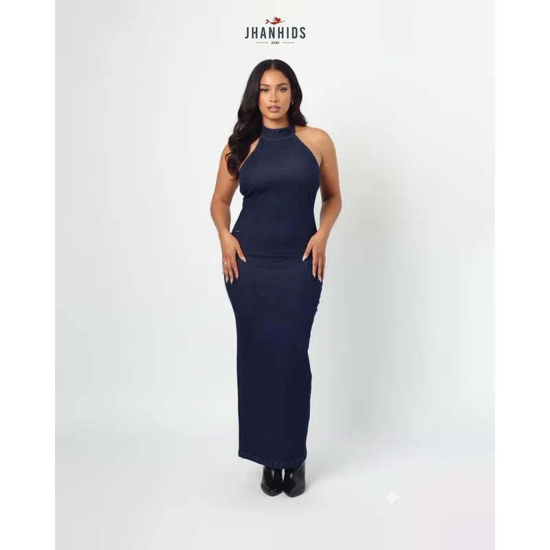 JHAN HIDS - Vestido Largo Denim Briani