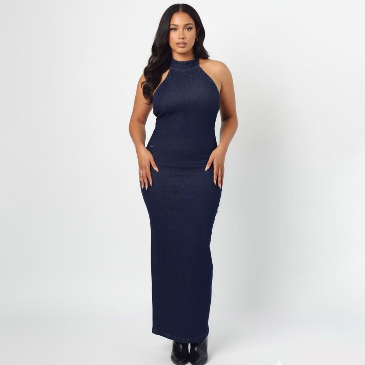 JHAN HIDS - Vestido Largo Denim Briani