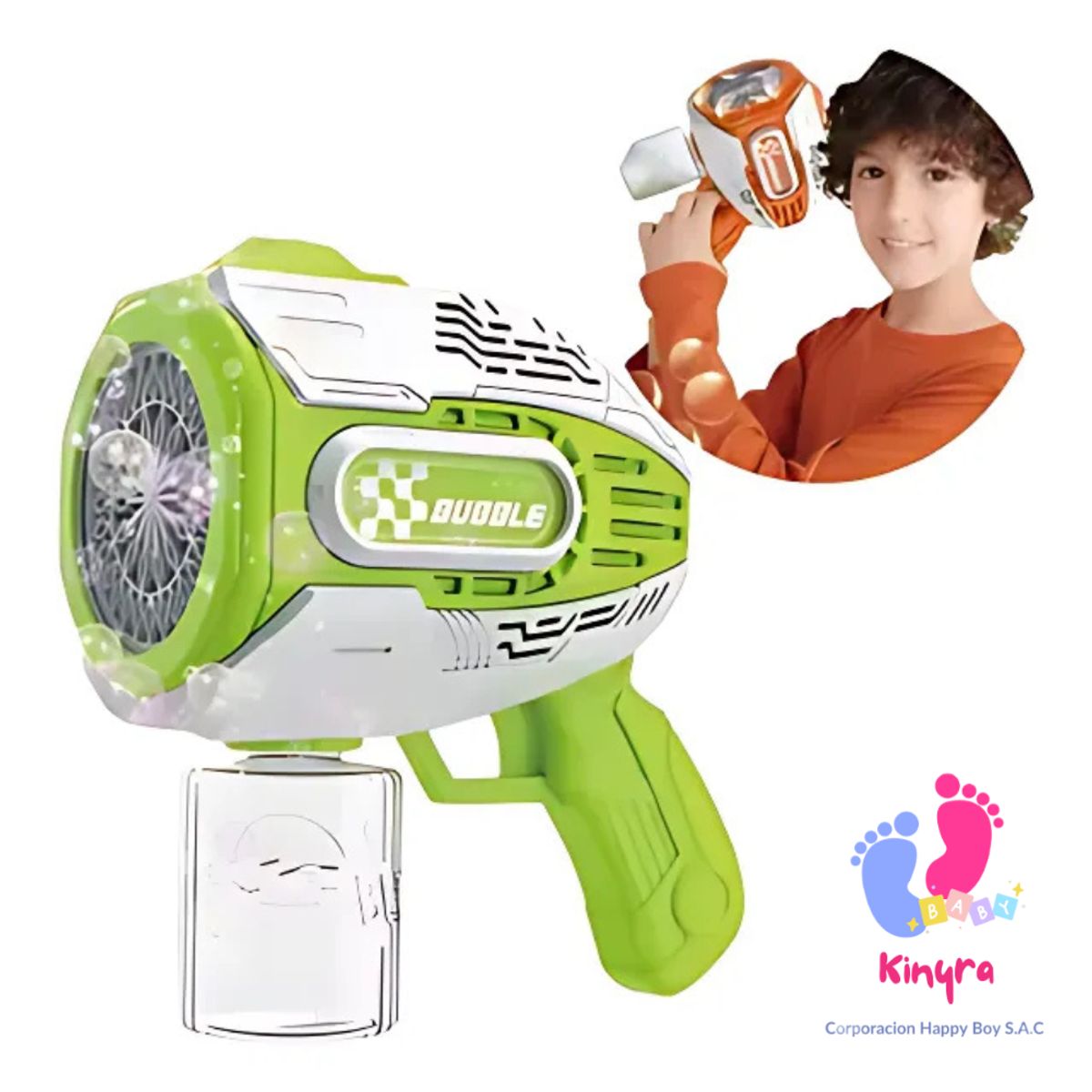 NO LOGO - PISTOLA DE BURBUJAS PARA NIÑOS