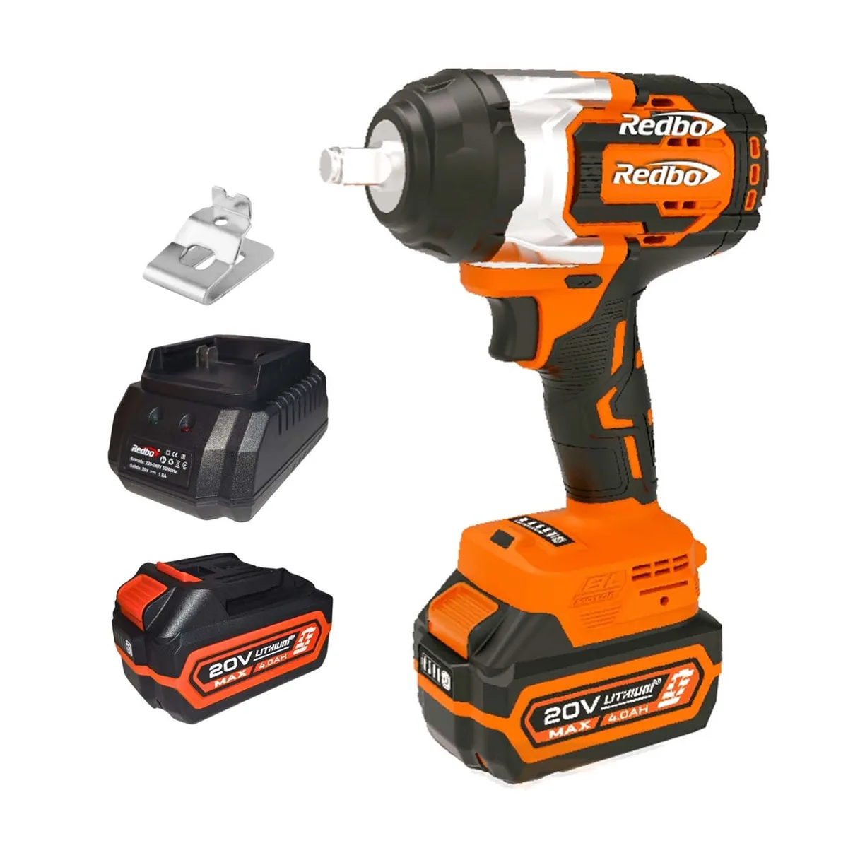 REDBO - LLAVE DE IMPACTO 880NM + 2 BATERIAS 4AH REDBO RB-20/880PBL
