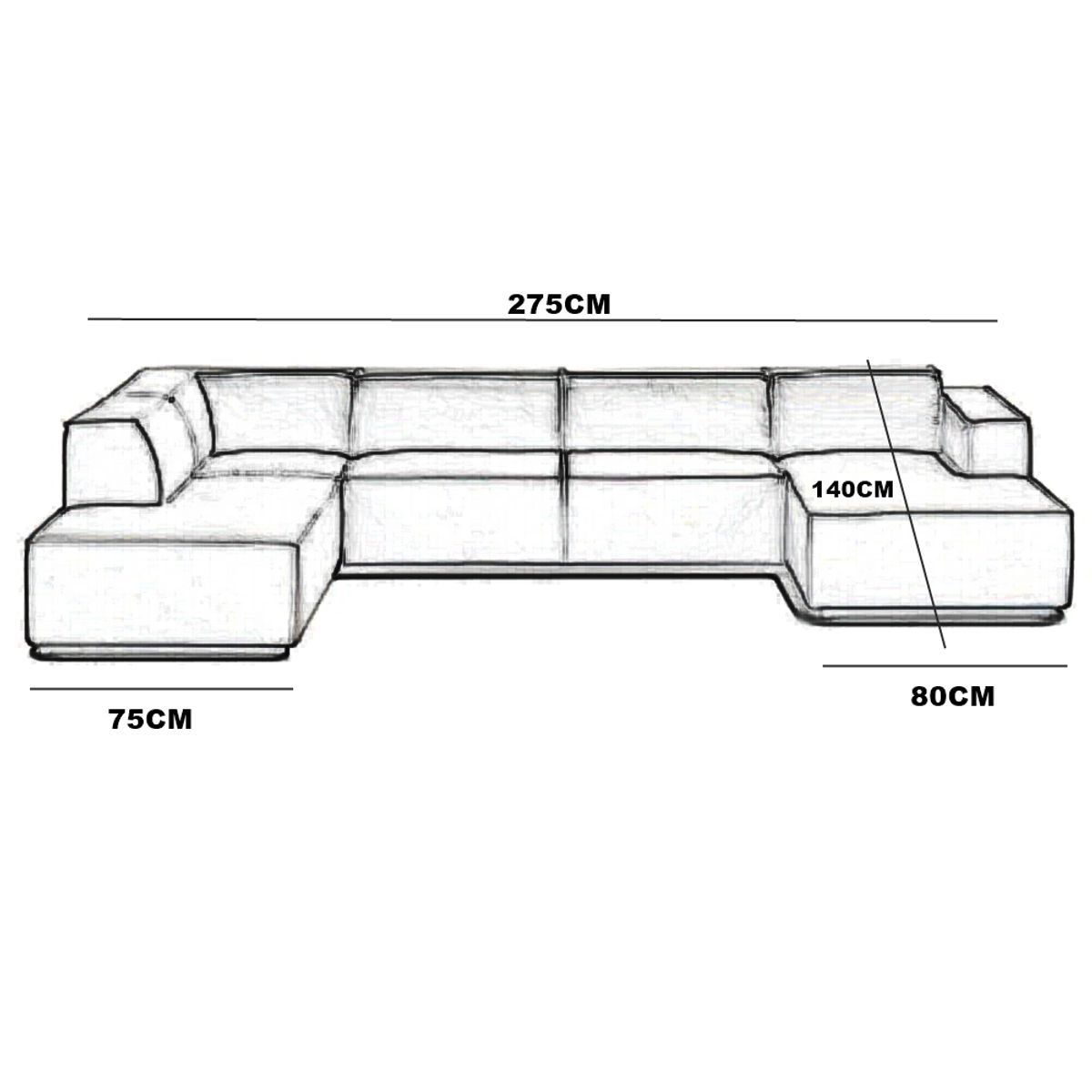 AMOBLART - SECCIONAL PANORAMICO LUJO 5 PIEZAS COLOR VERDE