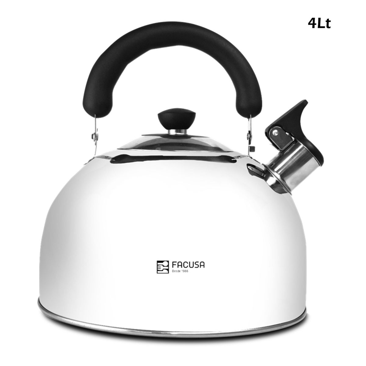 FACUSA - Tetera de acero inoxidable 4Lt Hogar - Facusa