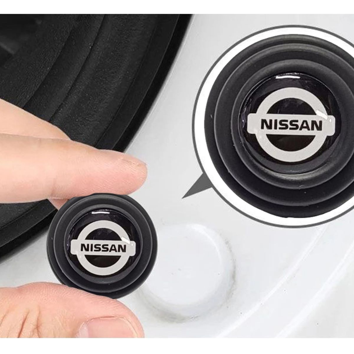 GENERICO - Topes de Puerta Nissan 12 Piezas