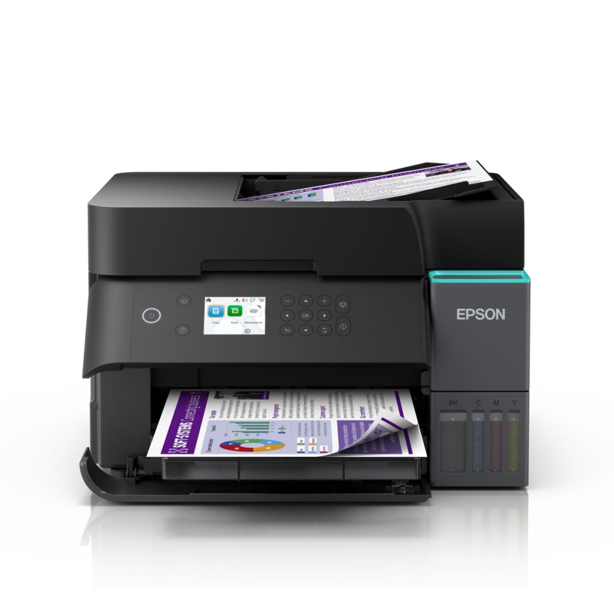 EPSON - Epson Ecotank L6370: Impresora Multifuncional Color, Conexión Wi-Fi Y Usb, Ideal Para Ofic