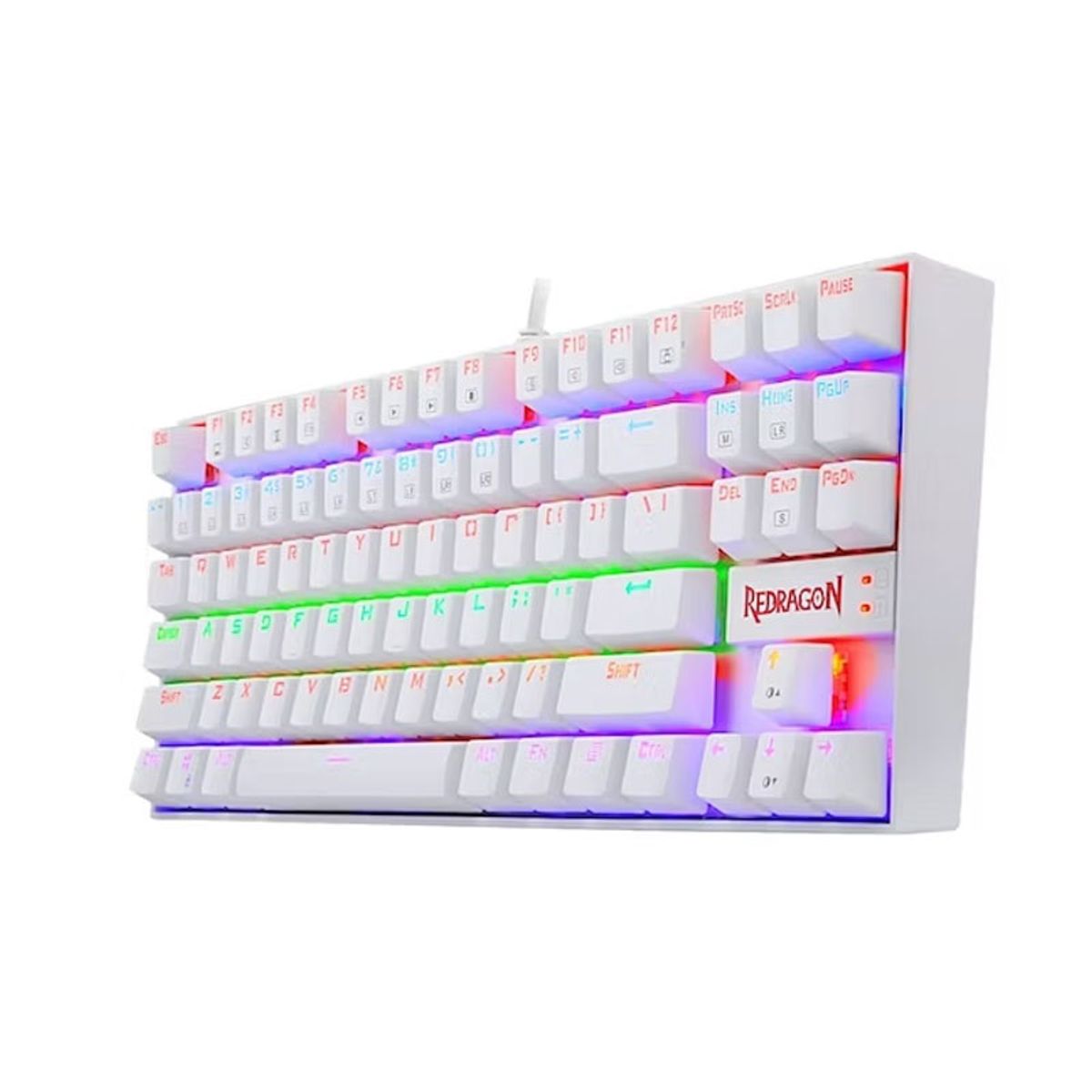 REDRAGON - TECLADO REDRAGON K552-KR KUMARA RAINBOW BLANCO SRED