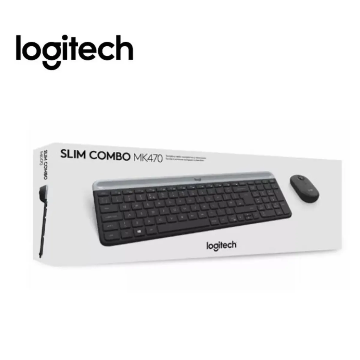 LOGITECH - TECLADO + MOUSE MK470 WIRELESS SLIM USB BLACK