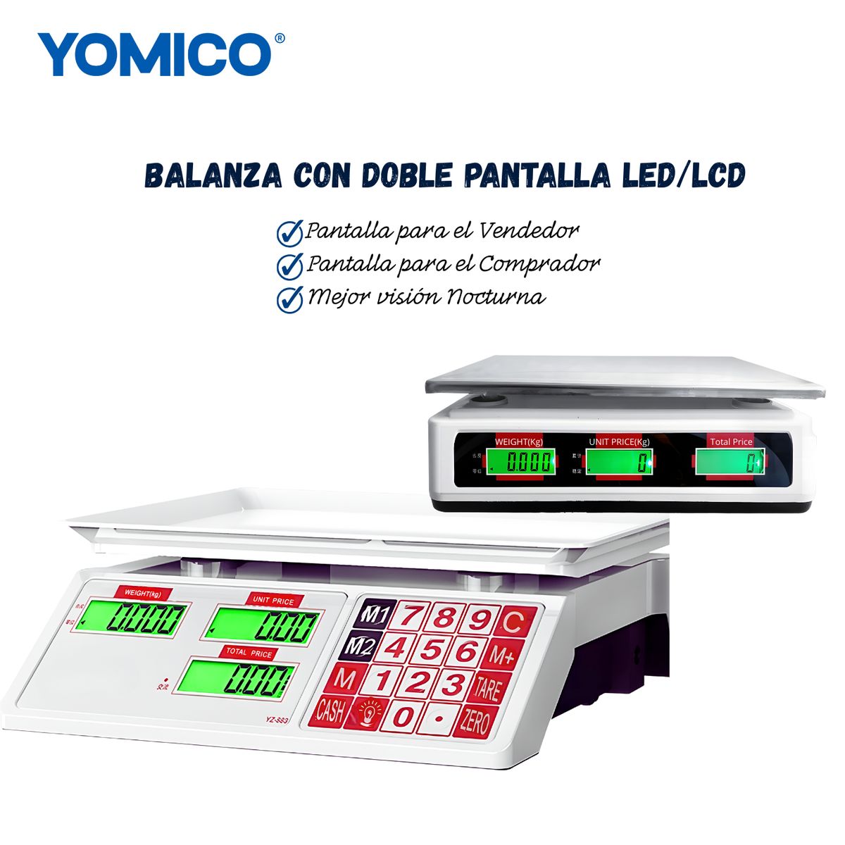 SM - Balanza Comercial Digital 30 Kg - Doble pantalla