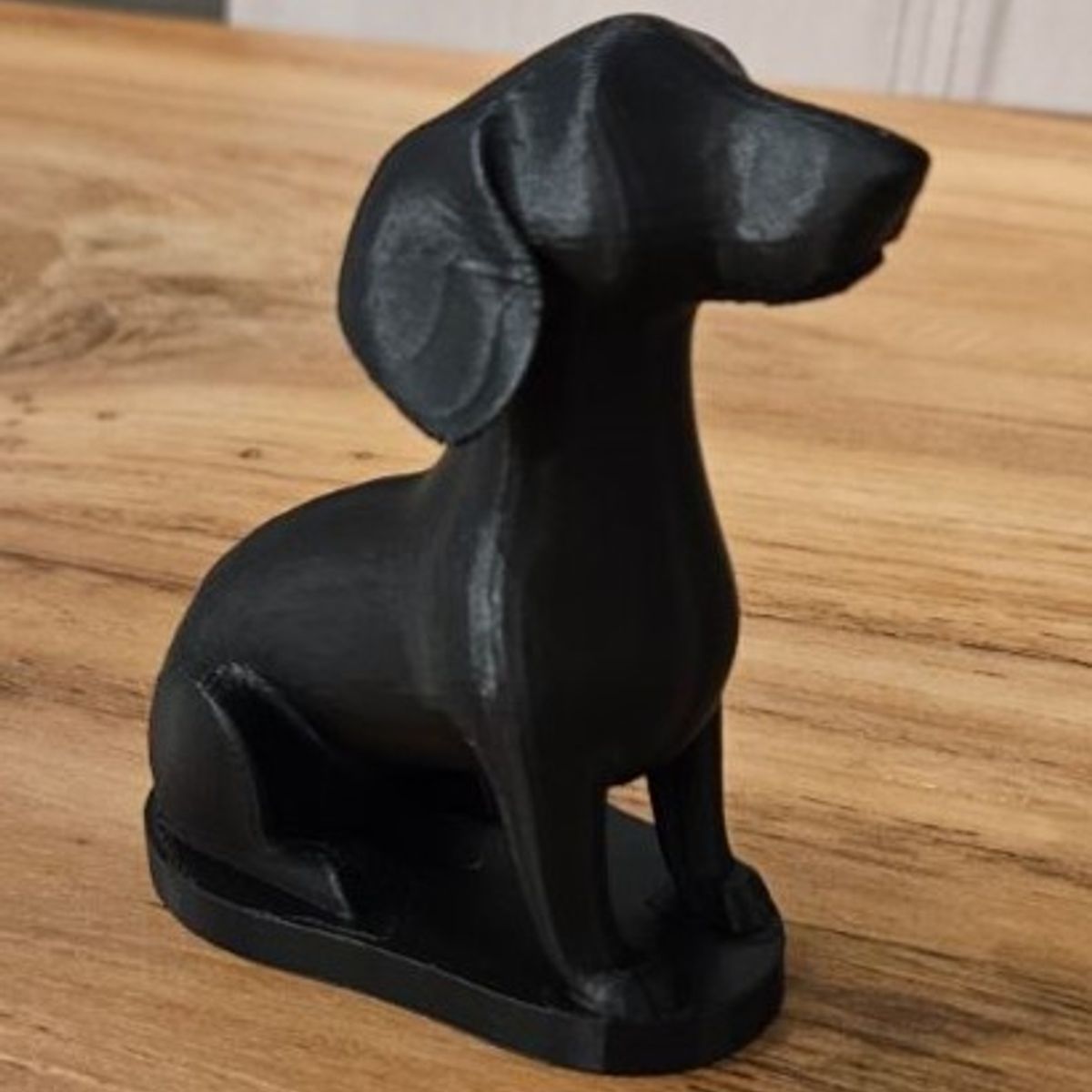 GENERICO - ADORNO EXCLUSIVO PERRO SALCHICHA NEGRO 23cm x 11cm x 22cm