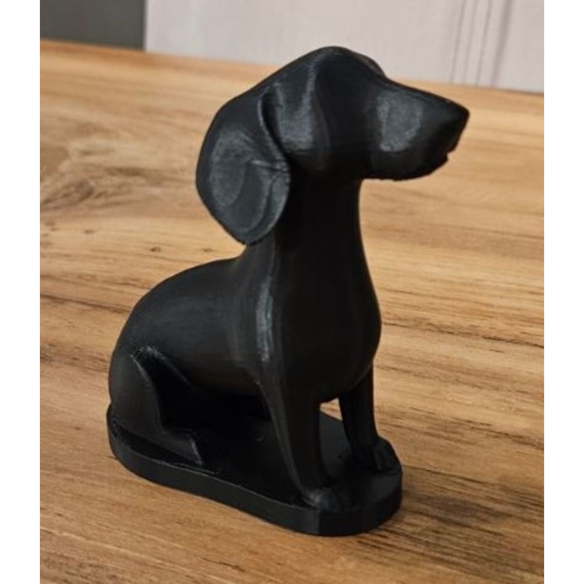 GENERICO - ADORNO EXCLUSIVO PERRO SALCHICHA NEGRO 23cm x 11cm x 22cm