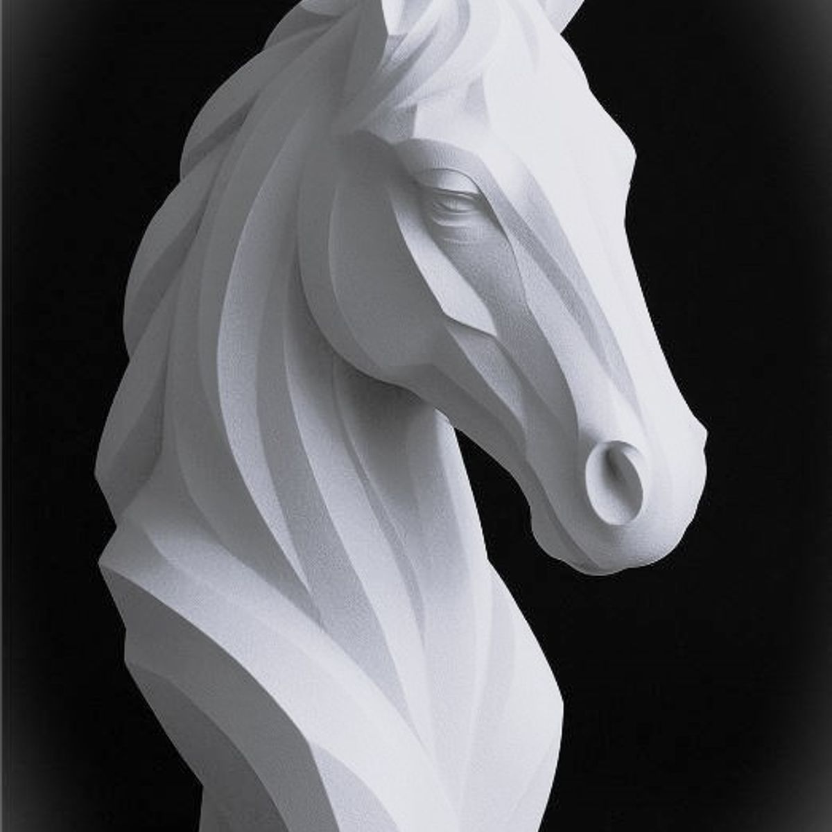 GENERICO - ADORNO EXCLUSIVO CABALLO BLANCO 23cm x 10cm x 16cm