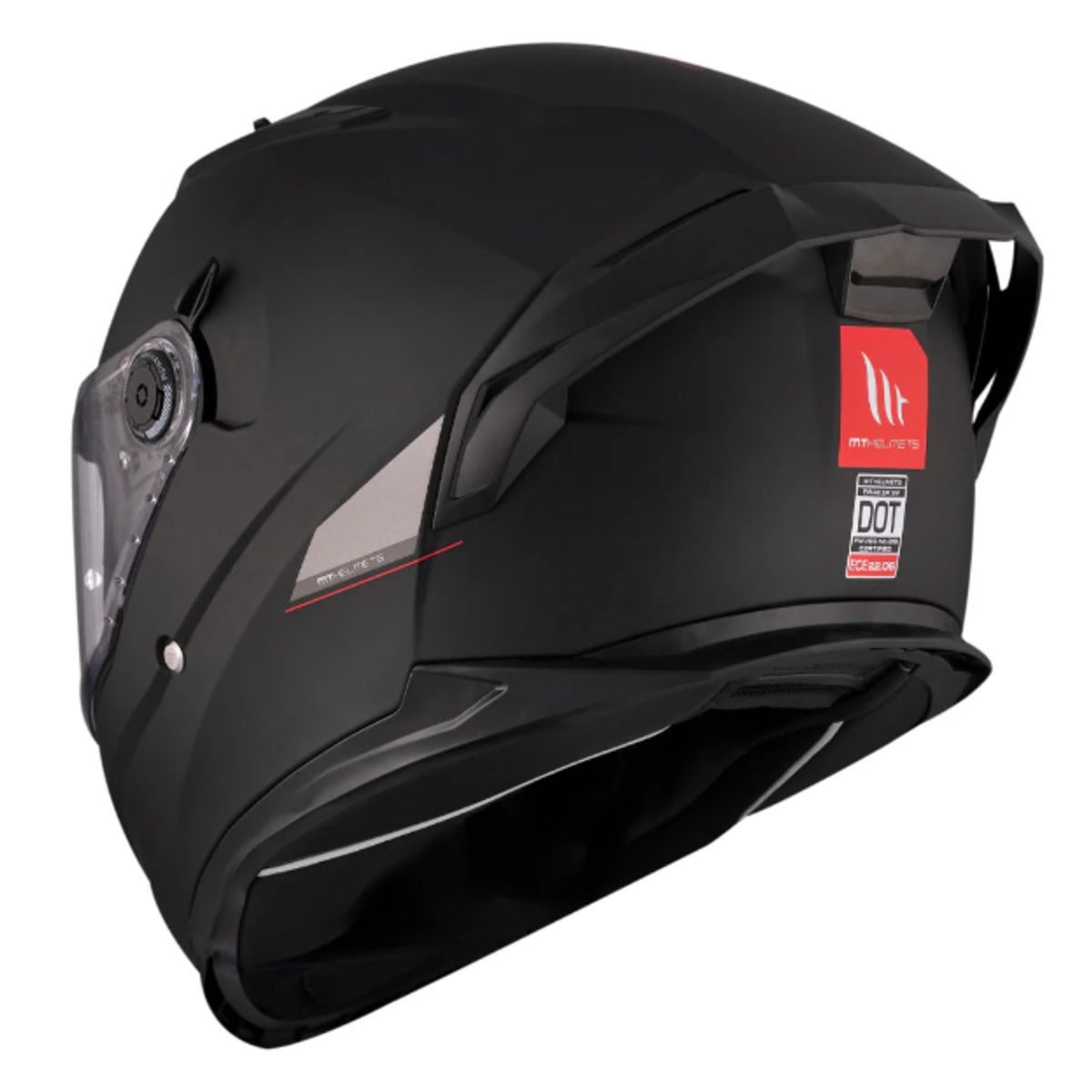MT HELMETS - CASCO MOTO MT BRAKER SV NEGRO MATE DOBLE VISOR