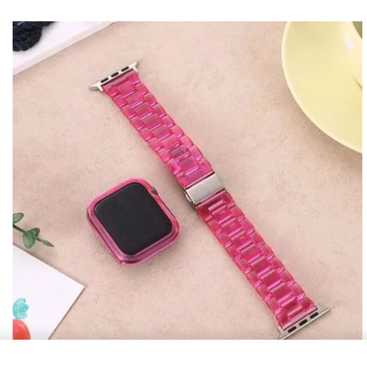 GENERICO - Correa Acrilica para Apple Watch 42mm - Rosa