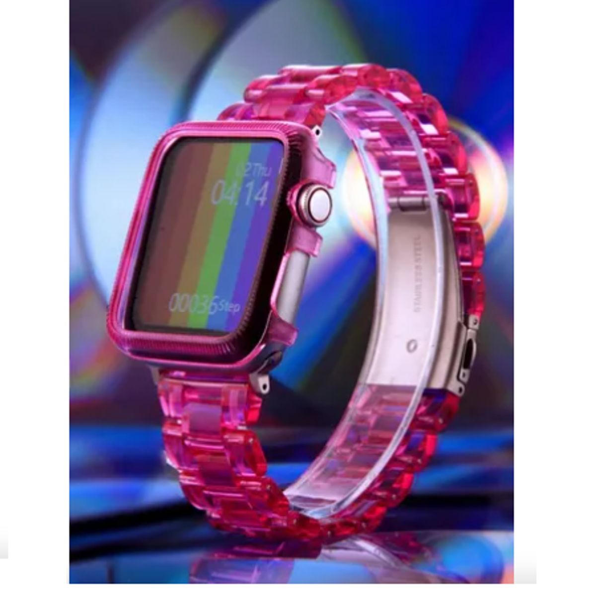 GENERICO - Correa Acrilica para Apple Watch 42mm - Rosa
