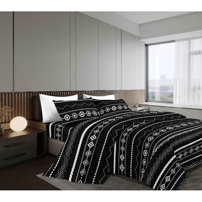 GOLDSUN - JUEGO DE SÁBANAS 4 PIEZAS 1800 HILOS 2 PLAZAS