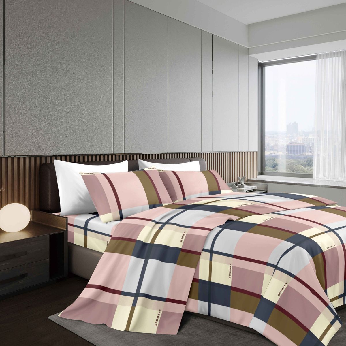 GOLDSUN - JUEGO DE SÁBANAS 4 PIEZAS 1800 HILOS 2 PLAZAS