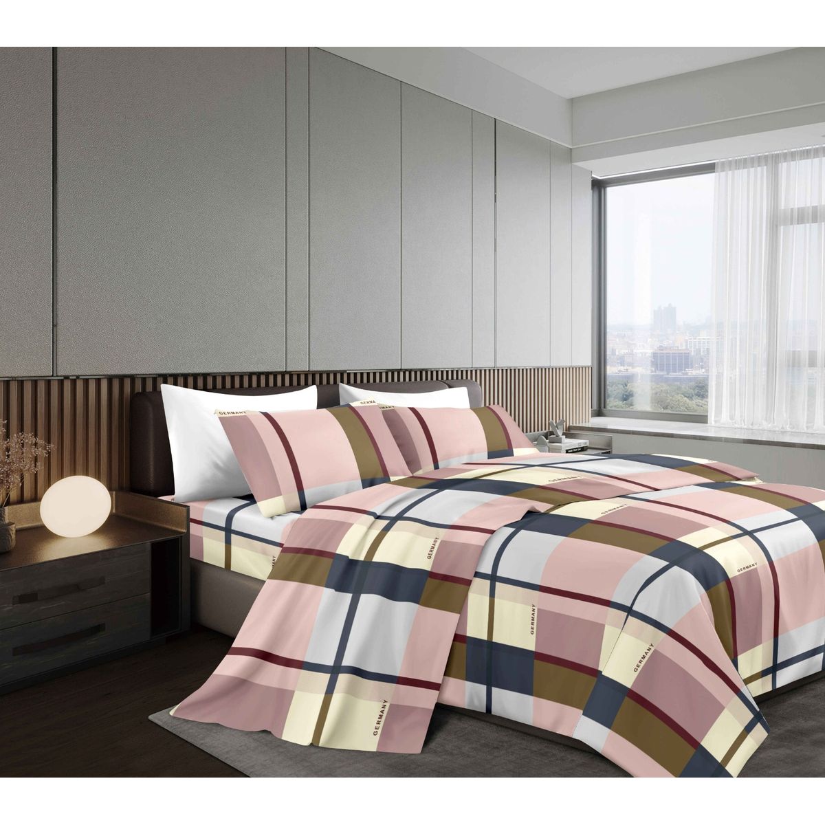 GOLDSUN - JUEGO DE SÁBANAS 4 PIEZAS 1800 HILOS 2 PLAZAS