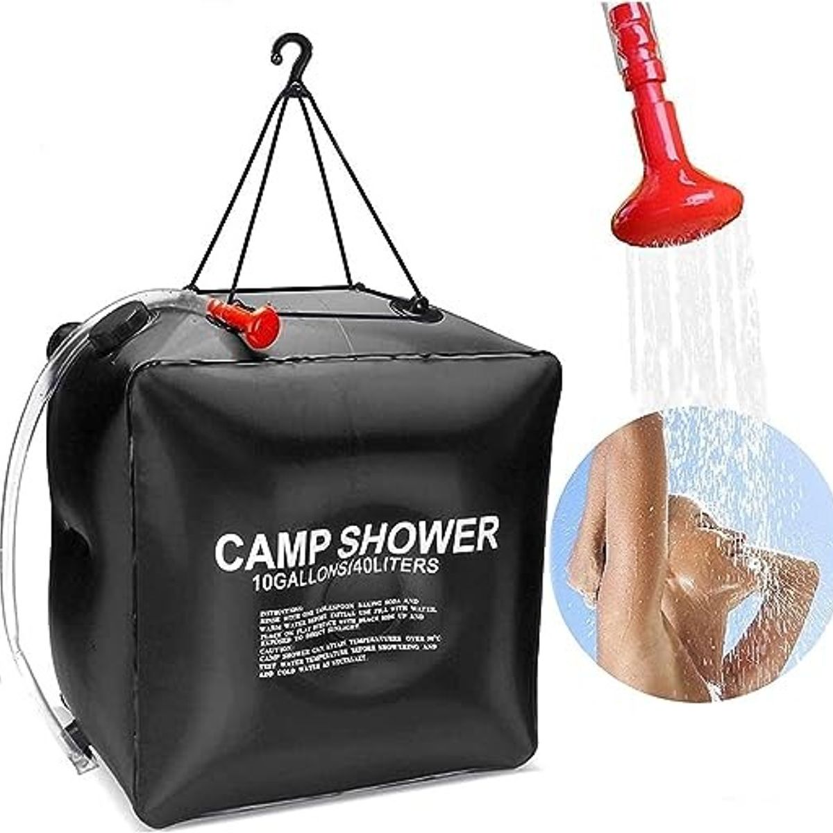 GENERICO - Ducha Portátil de Camping 20L  Bolsa de Agua Solar para Viajes y Outdoor