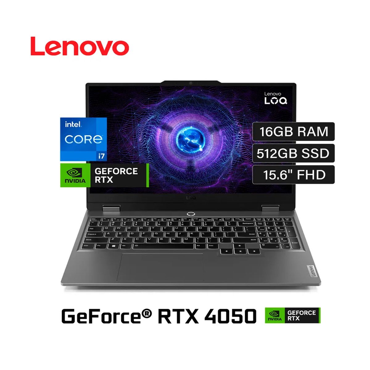 LENOVO - Notebook Lenovo LOQ 15IRX9 156 FHD IPS Core i7-13650HX 2649GHz 16GB DDR5 RAM 512GB M2