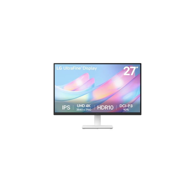 LG - Monitor LG 27 UHD 4K IPS con conectividad HDMI y DP - Ideal para gam
