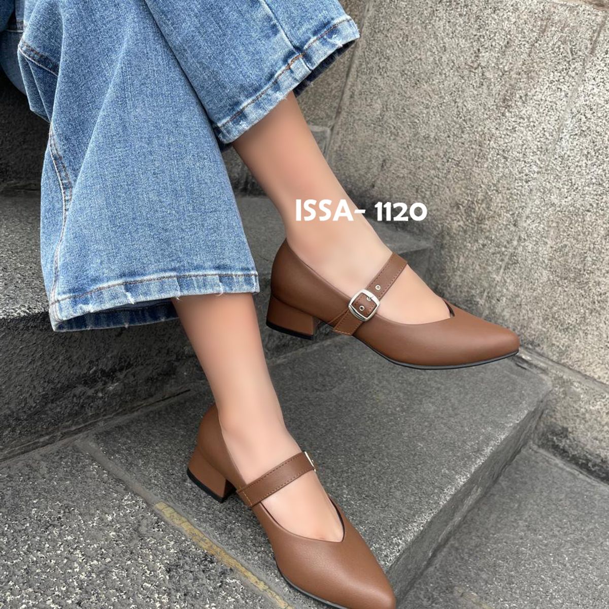 GENERICO - ZAPATOS DE TACO 3CM BRUNA PARA DAMA EN TONO MARRON