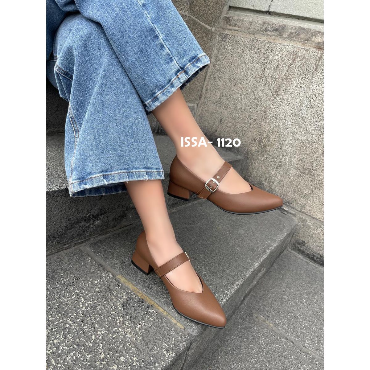 GENERICO - ZAPATOS DE TACO 3CM BRUNA PARA DAMA EN TONO MARRON