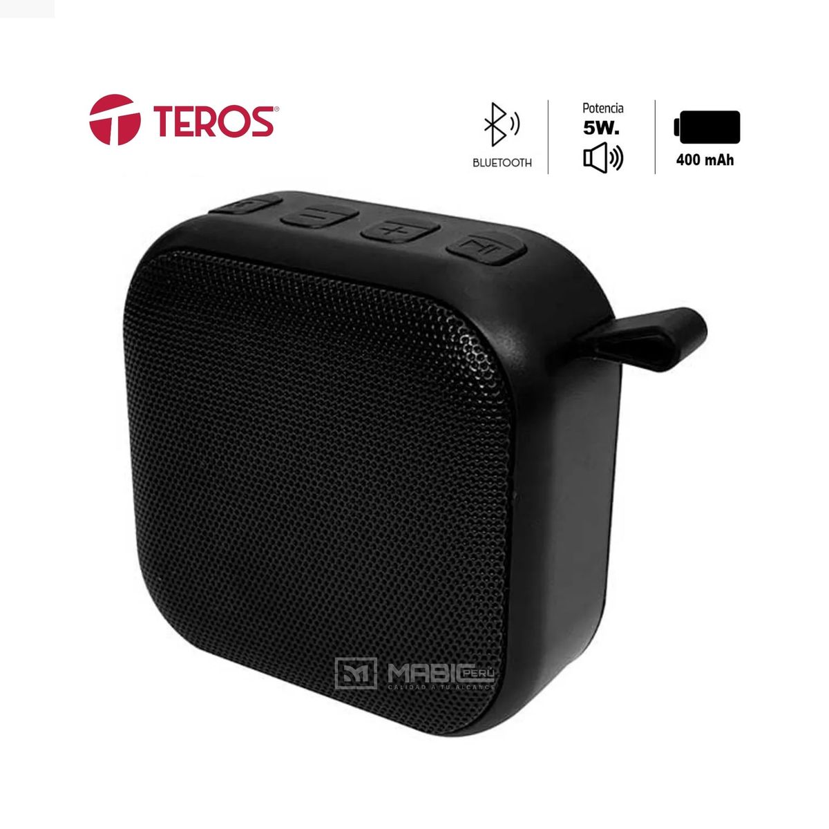 TEROS - PARLANTE TEROS TE-6032N INALAMBRICO BLUETOOTH 5W 400MAH NEGRO
