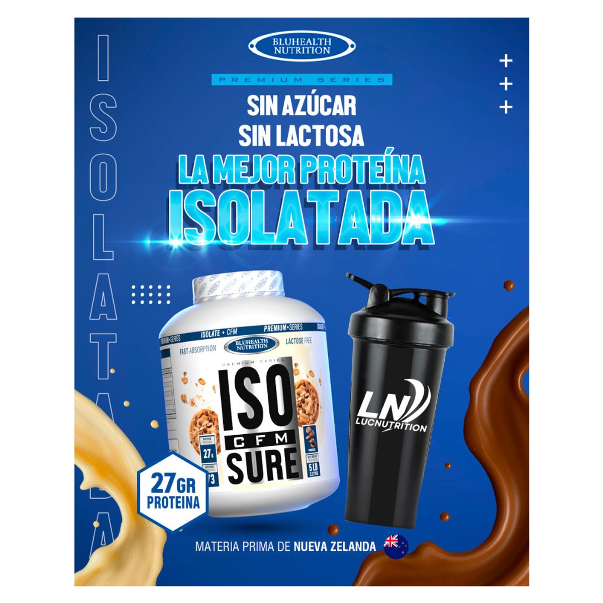 GENERICO - ISO CFM SURE 5 LB Bluhealth Nutrition - Cookie and cream