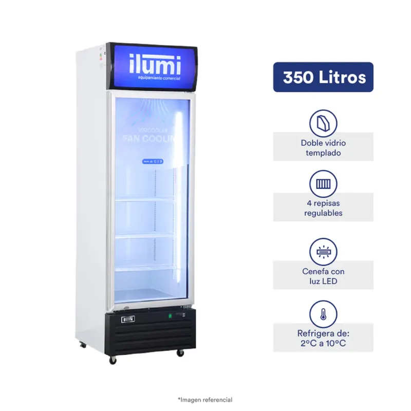 ILUMI - Visicooler ILUMI 350L FAN COOLING BC-3500FC