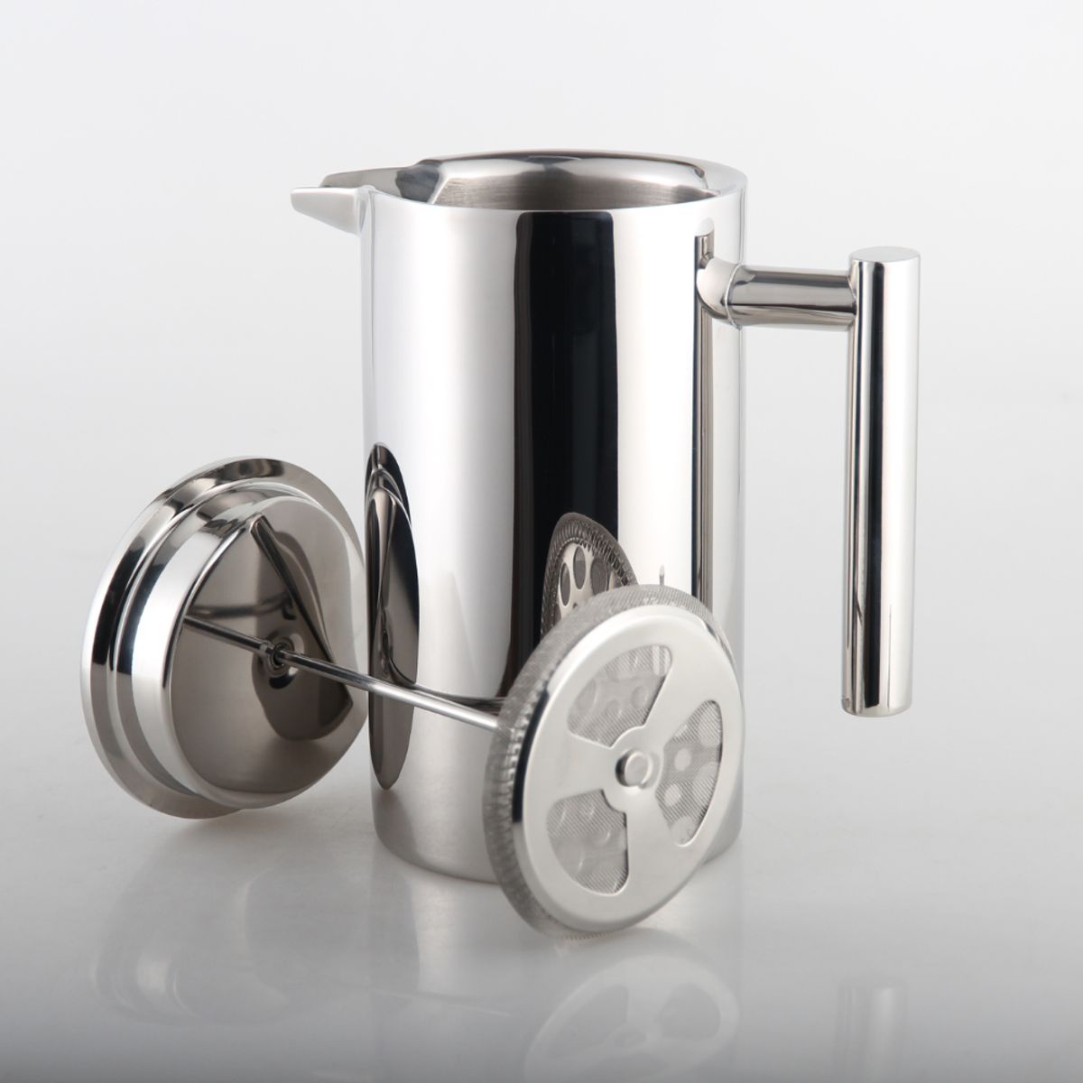 GENERICO - Prensa Francesa de Acero Inoxidable de Doble Pared – 1000 ml Wallace