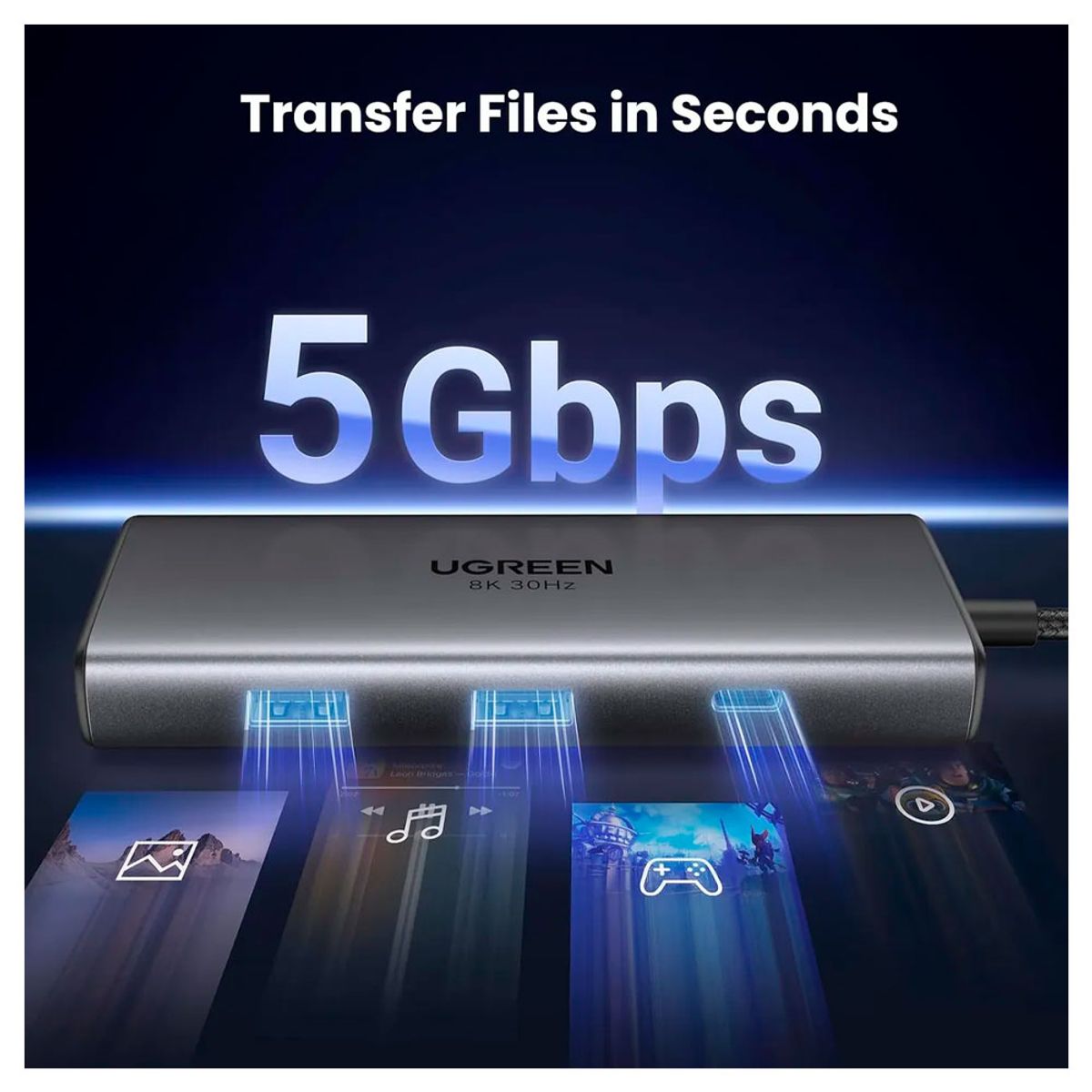 UGREEN - UGREEN REVODOK 6 EN 1 USB C UGREEN  15852