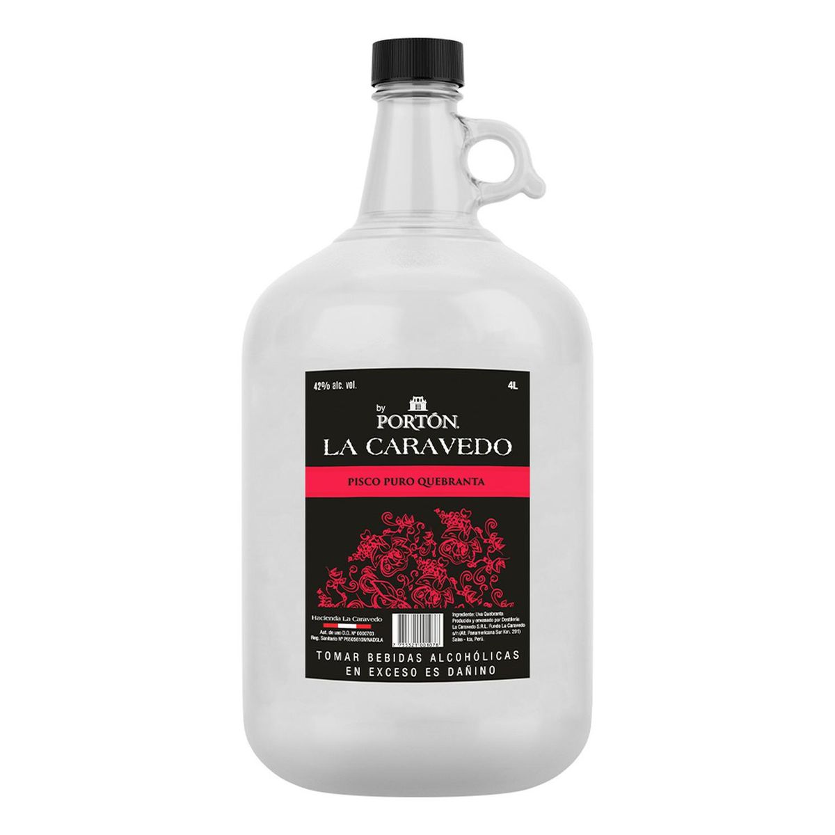 GENERICO - Pisco Puro La Caravedo Quebranta 4l