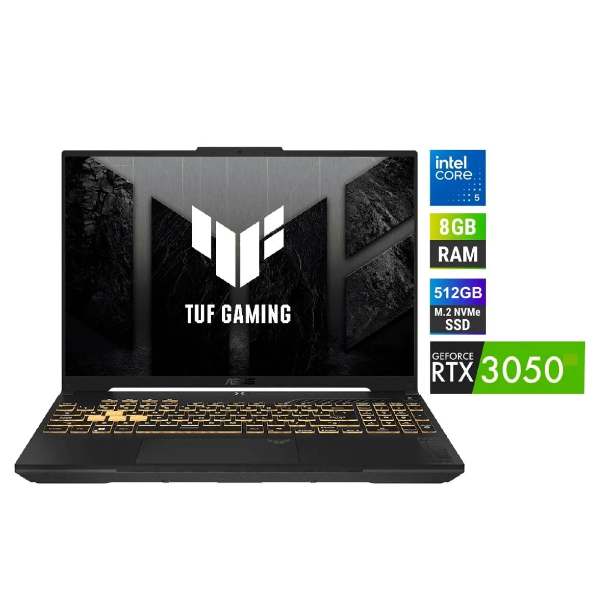 ASUS - Laptop ASUS TUF Gaming F17 C5 8GB RAM 512GB SSD RTX3050 6GB