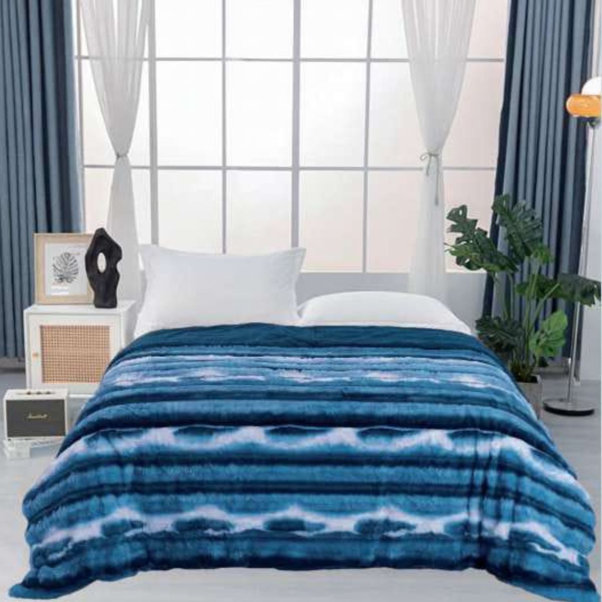 CUTE - EDREDÓN PIEL DE FOCA CON PIEL DE DURAZNO CON DISEÑO