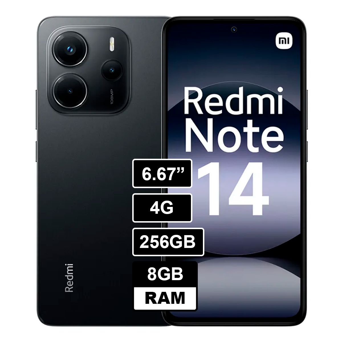 XIAOMI - Note 14 4G 8GB RAM 256GB NEGRO
