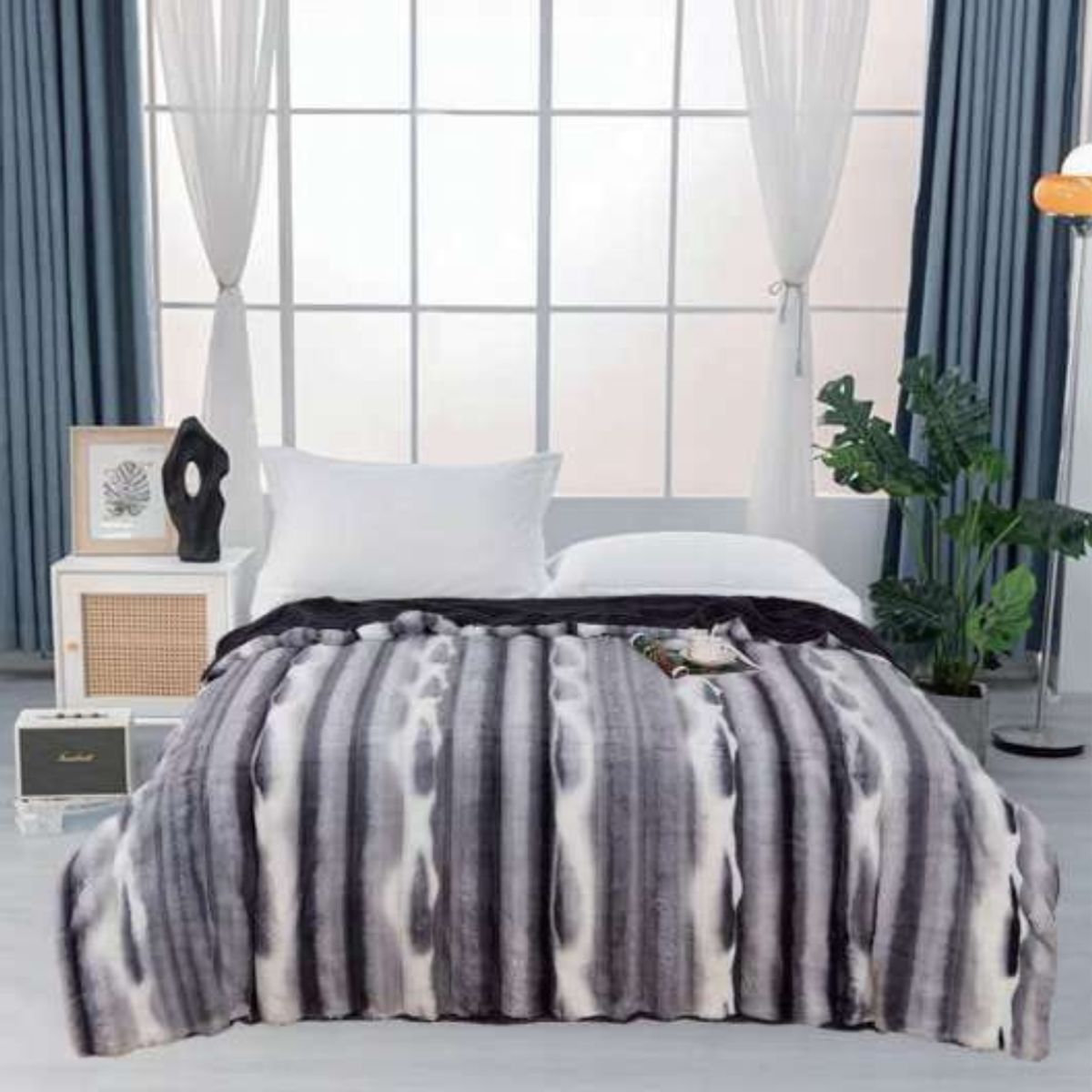 CUTE - EDREDÓN PIEL DE FOCA CON PIEL DE DURAZNO CON DISEÑO