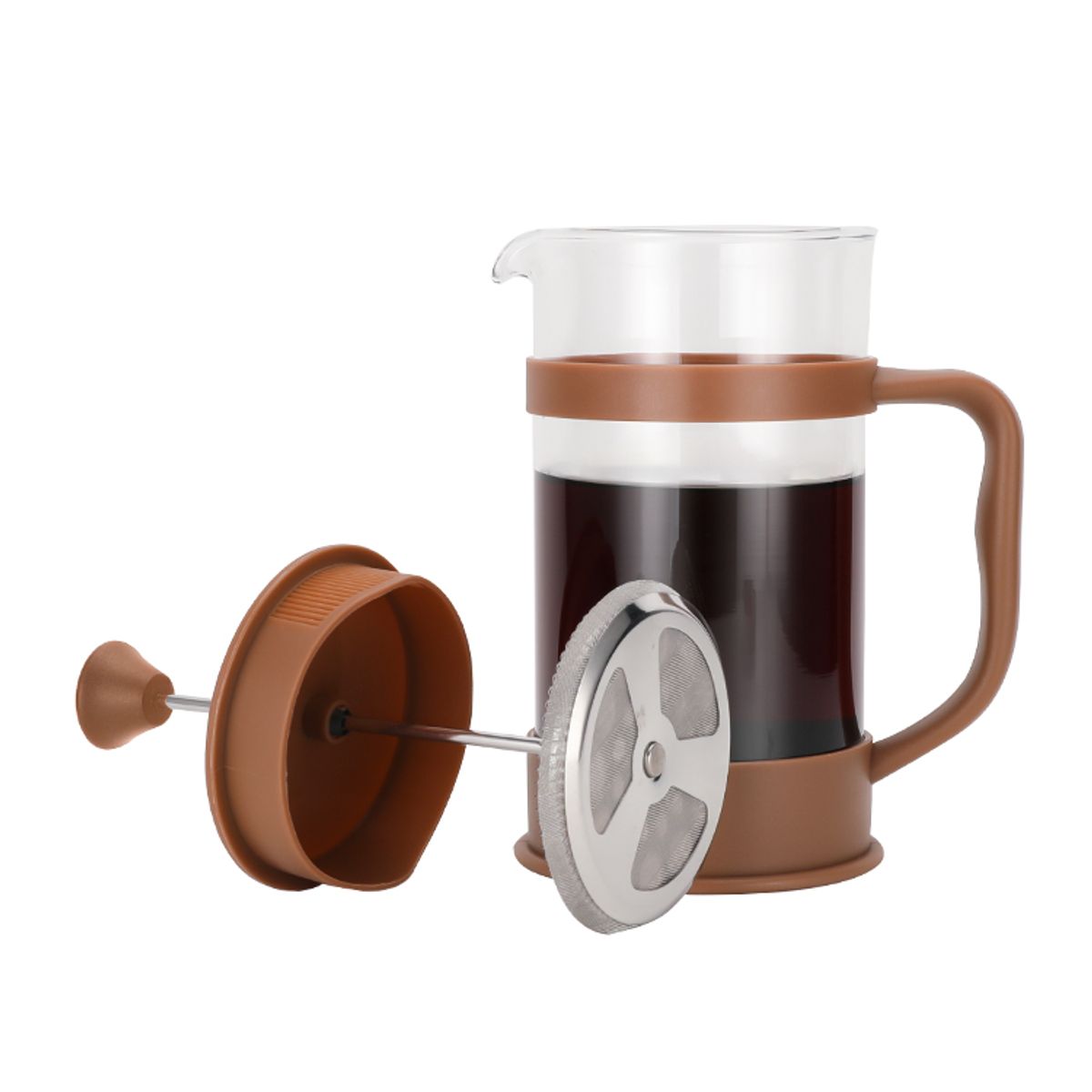 GENERICO - Prensa Francesa de Vidrio Color BROWN - 350 ml Wallace