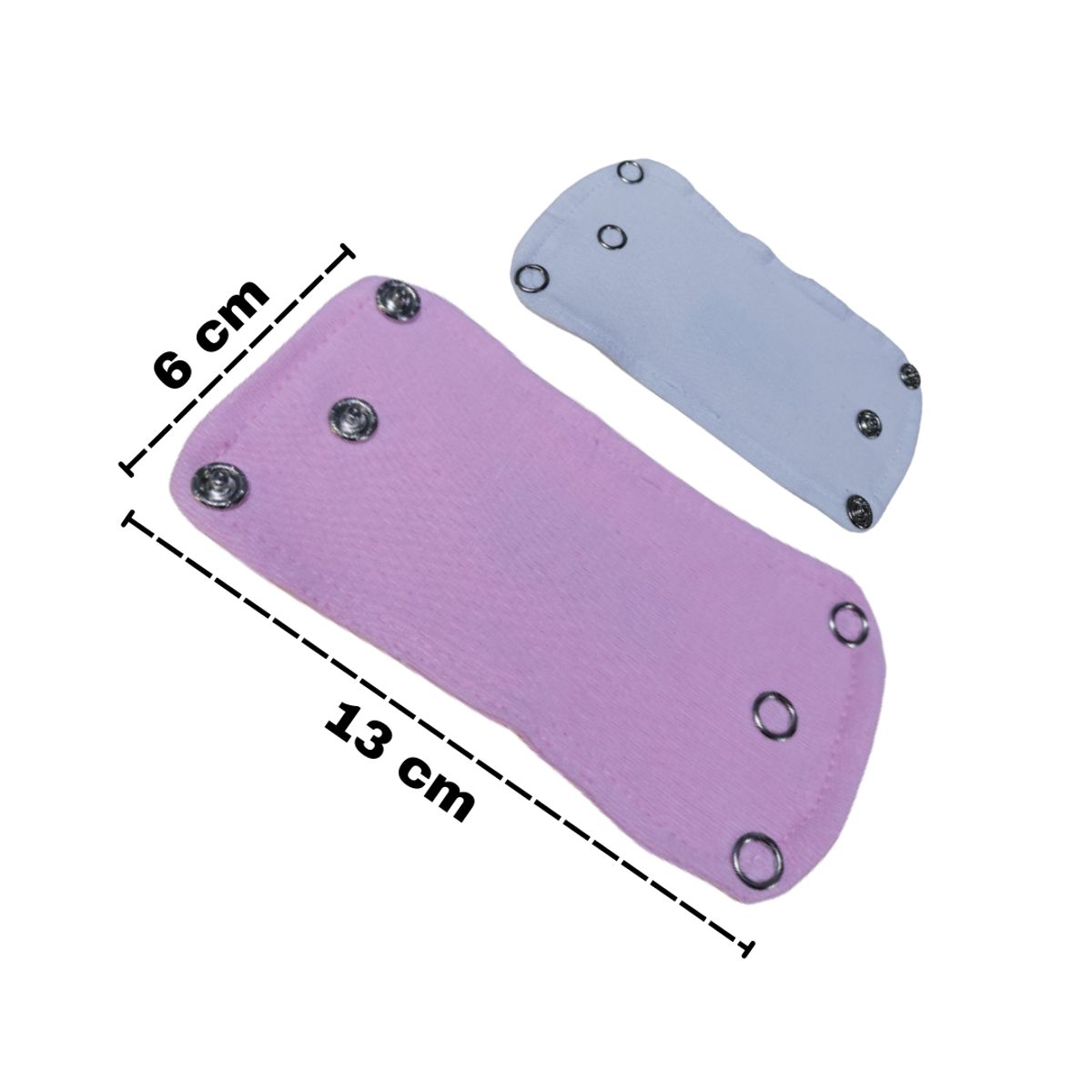 GENERICO - Extensores de Body de 3 broches (Par-Rosado y Blanco)