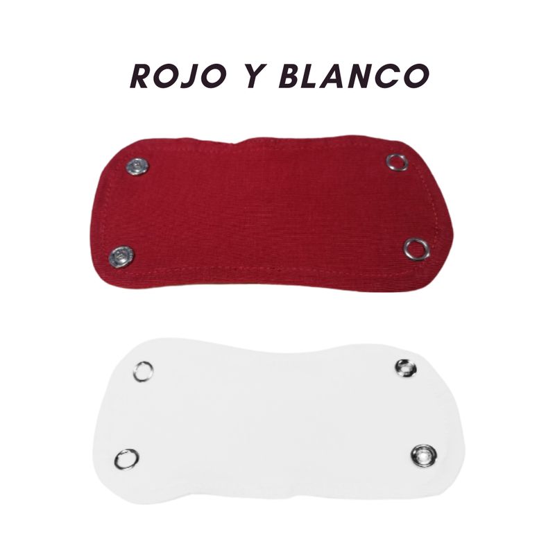 GENERICO - Extensores de Body de 2 broches (Par-Rojo y Blanco)