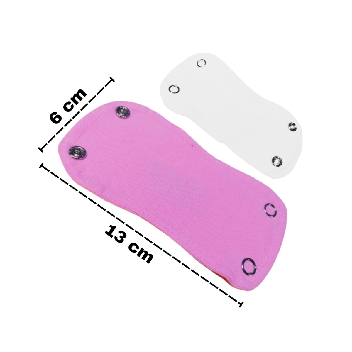 GENERICO - Extensores de Body de 2 broches (Par-Blanco y Rosado)